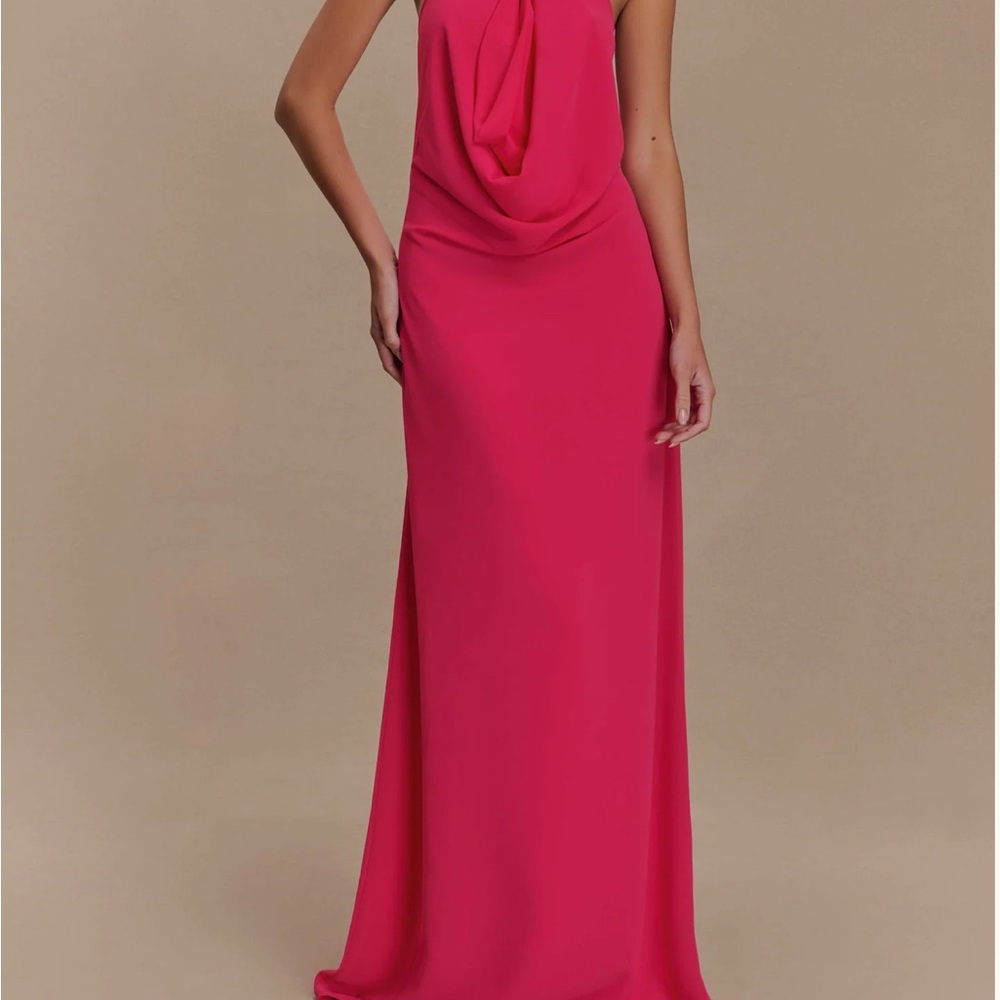 Elegant Pink Evening Gown